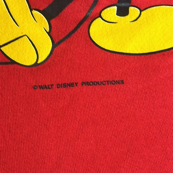 VTG 2pc Jerzees Walt Disney Red Mickey Mouse Matching Jogging Sweat Pant Set XL - Picture 10 of 15